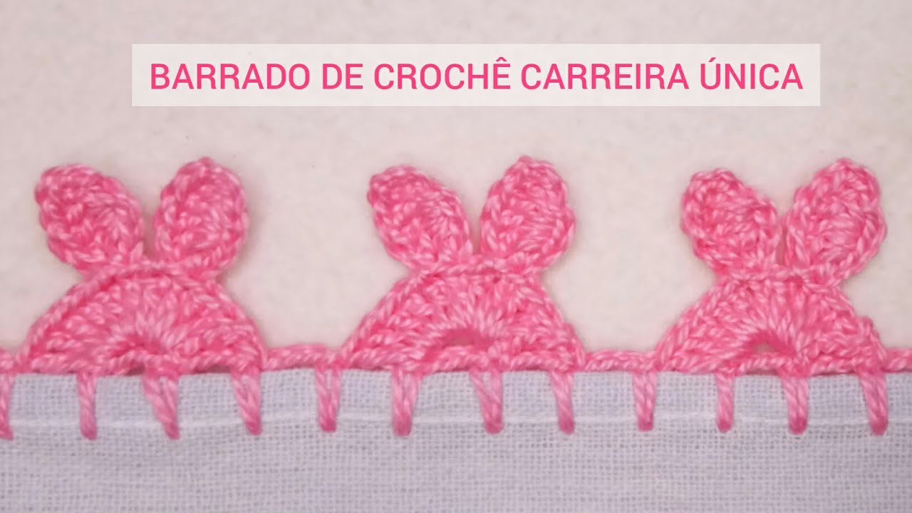 BARRADO DE COELHINHO DE CROCHÊ #60 🐰