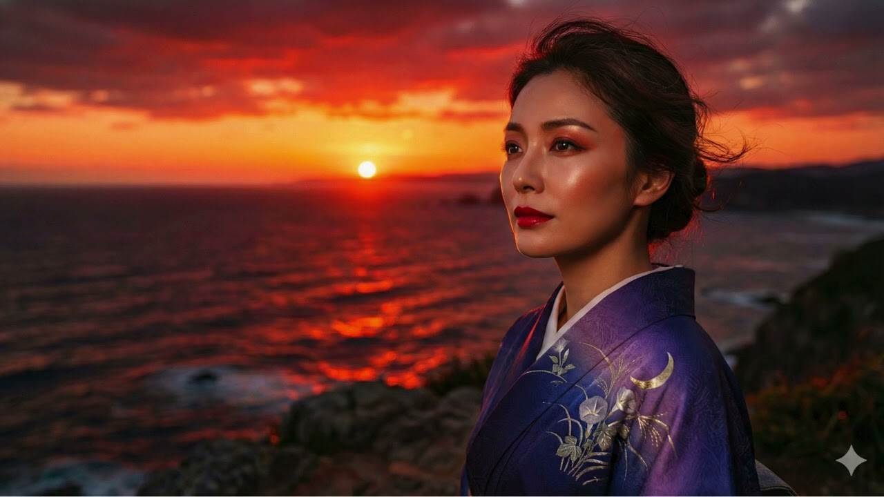 【AI演歌】玄界灘 夕化粧｜人生を生き抜いた女の歌｜昭和演歌の魂