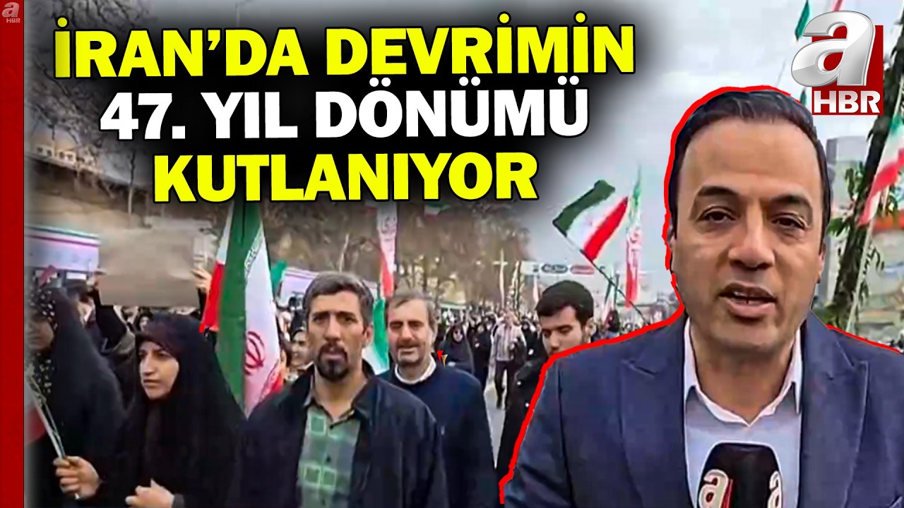 İran'da devrimin 47. yıl dönümü kutlanıyor! Kutlamalar ABD karşıtı yürüyüşe döndü | A Haber