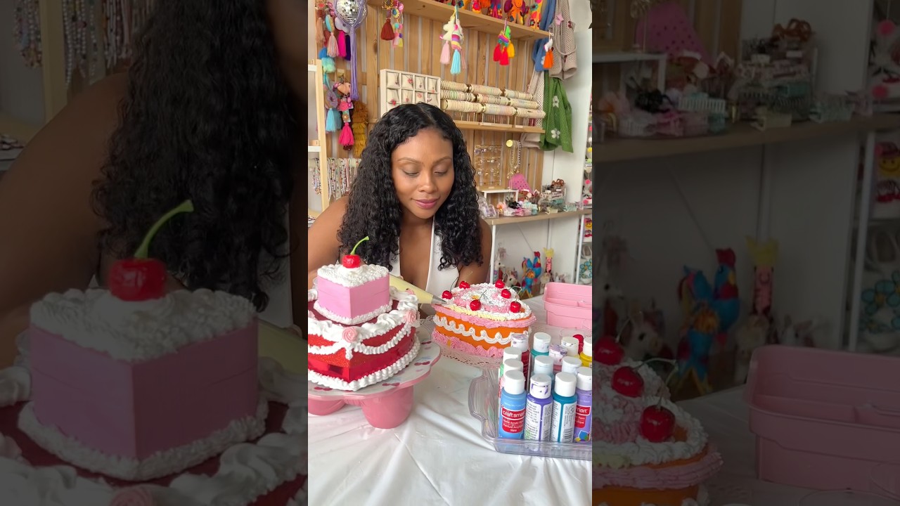 Fake Cake DIY Class at Dov and Company in Potomac, Maryland #fakecake #craftclass #diyfakecake
