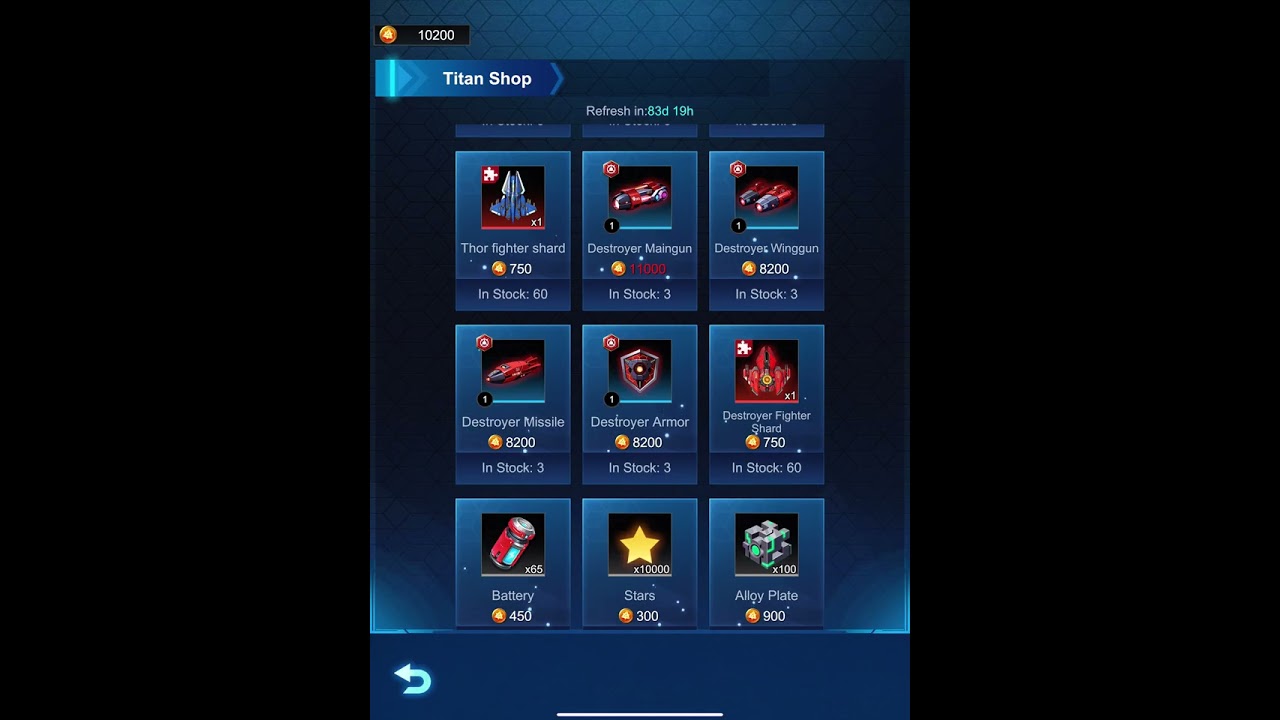 Wing fighter-Limited Time Destroyer Chest-Destroyer main gun upgrade