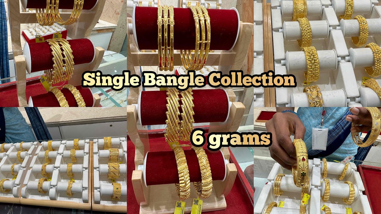 Gold Bangles Single Kada Bangles From 6 Grams | Fancy Officewear Wedding Daily Wear | Saravana Elite