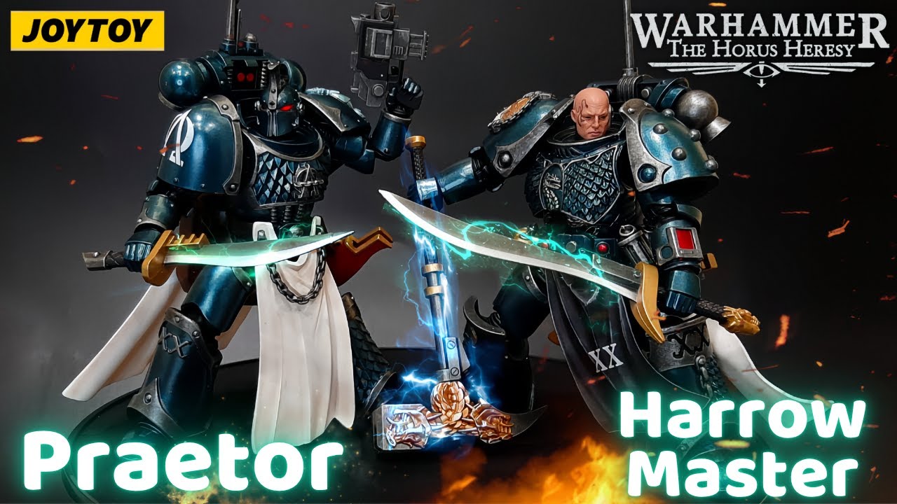 Unboxing joytoy warhammer 40k Alpha Legion - Praetor with Power Sword & Harrowmaster Armillus Dynat