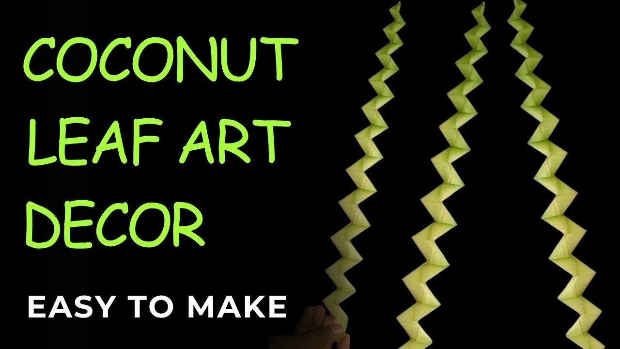 Stunning Coconut Leaf Art Decor Gokkola Artගොක්කොළ කලාව 🌿✨  DIY Sri Lankan Home D&eacute;cor Ideas