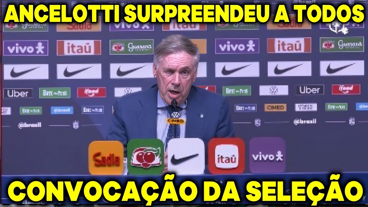 😱VEJA QUEM FOI OS CONVOCADOS DE ANCELOTTI PARA OS AMISTOSOS CONTRA FRANÇA E CROACIA