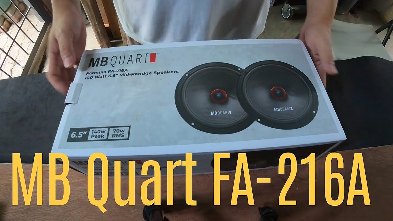DIY replacing the front OEM speakers on a Fortuner / MB Quart FA-216A