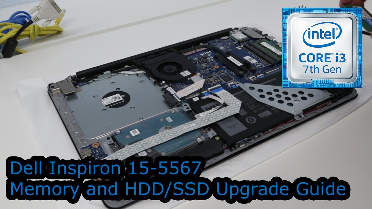 Руководство по обновлению памяти и твердотельного накопителя Dell Inspiron 15-5567