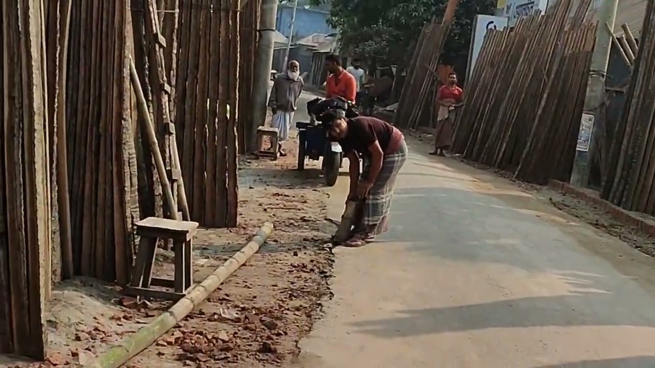 রাহুথড়। কাশিয়ানি। গোপালগঞ্জ।। তালগাছের খুটি এবং আড়ার বড়ো বাজার।।