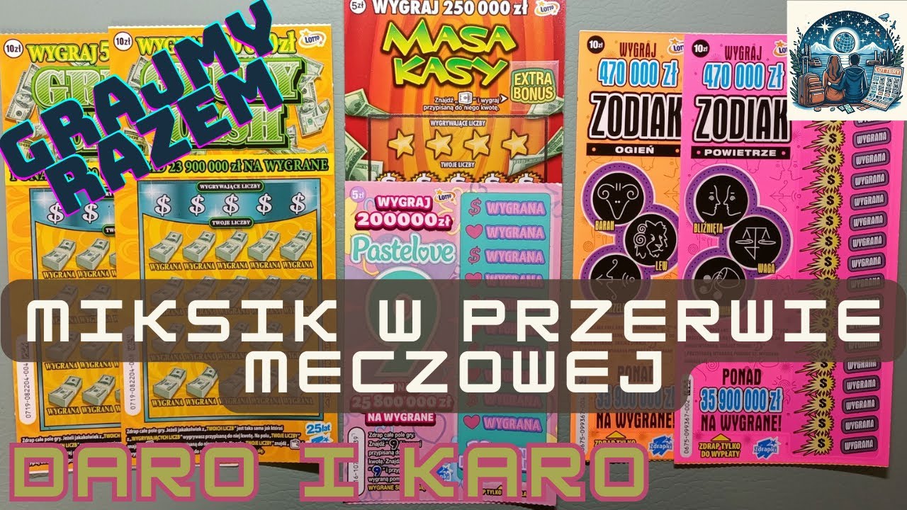 Daro i Karo zdrapkują💑. Miks w przerwie meczowej 🥳 Nie zawiódł 💰. ODC #144 #lotto #zdrapki #scratch