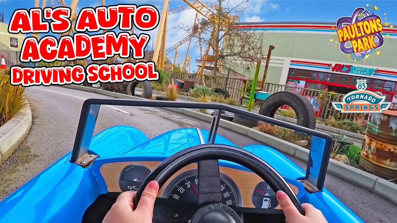 Drive Route 83 on Al&rsquo;s Auto Academy in Tornado Springs at Paultons Park (Feb 2026) [4K]