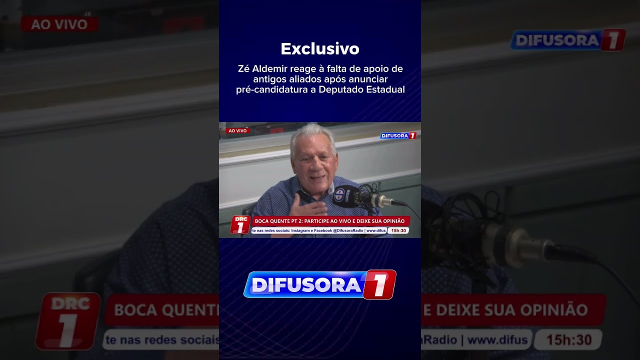 Z&eacute; Aldemir reage a declara&ccedil;&atilde;o de alguns apoios da base situacionista em entrevista ao Boca Quente.