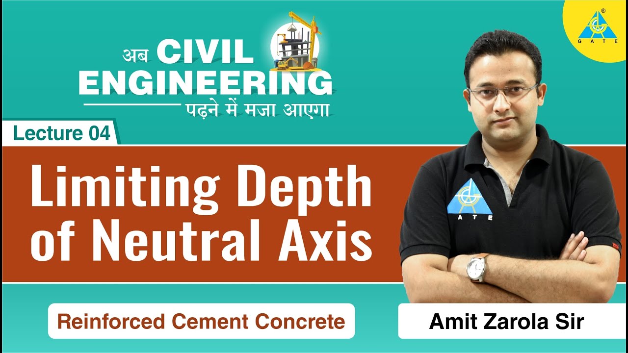 Lecture #04 | Limiting Depth of Neutral Axis | RCC | CE | By Amit Zarola Sir