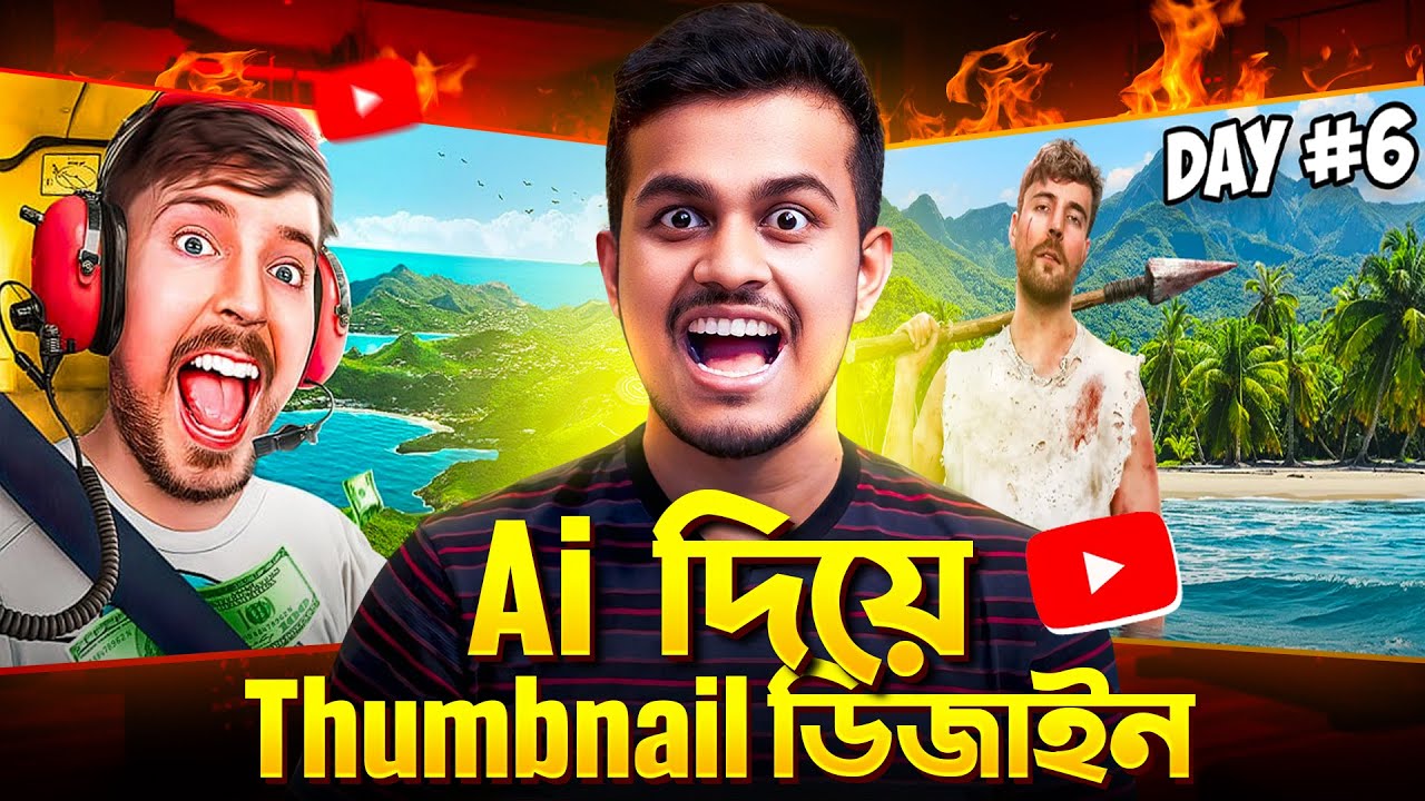 AI দিয়ে থাম্বনেইল ডিজাইন || How To Make YouTube Thumbnails With AI