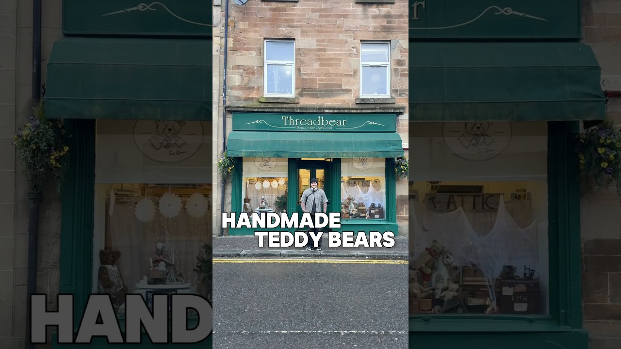 Handmade teddy bears by Sue Quinn in Paisley. Makes for a very special Xmas  
