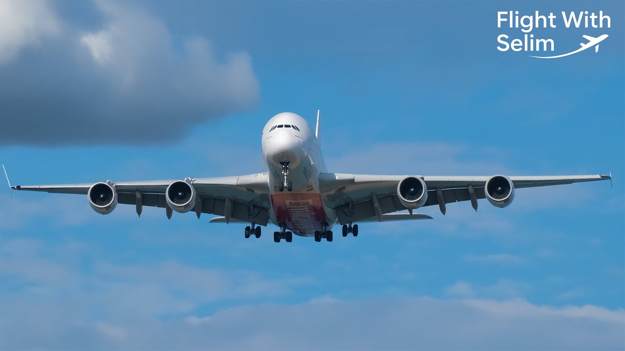 Istanbul Airport Plane Spotting ( 10 BIG PLANE LANDING ) Uçakların Nefes Kesen  İnişleri (A380) #4k