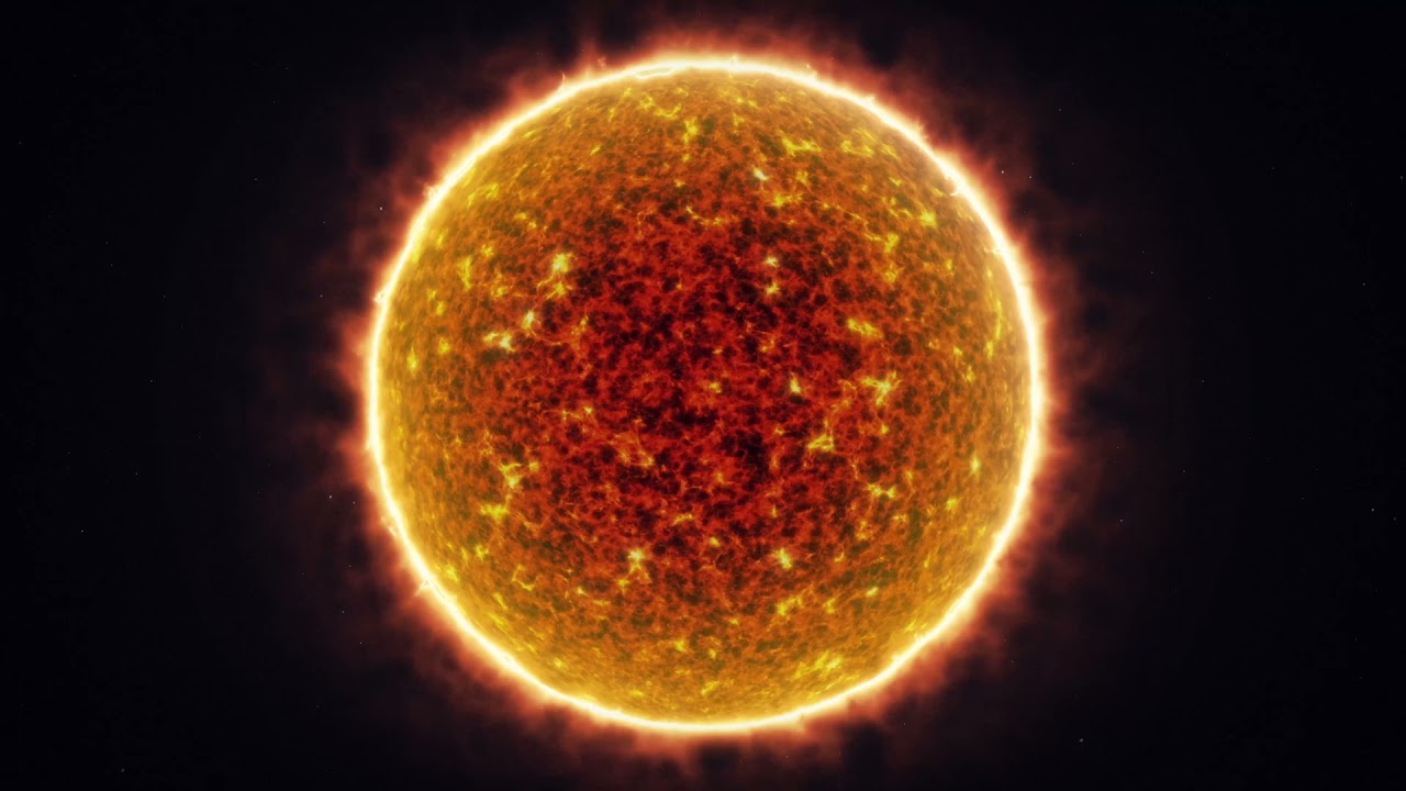 NEW Sun Full Spin Space Loop Univers 1 Hour Background Relax Meditation HD Video (1080p)