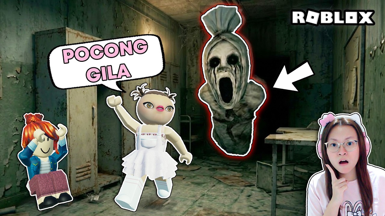 Kabur Dari Rumah Sakit Angker, Ada Pocong Gila ?!! [Roblox Indonesia]