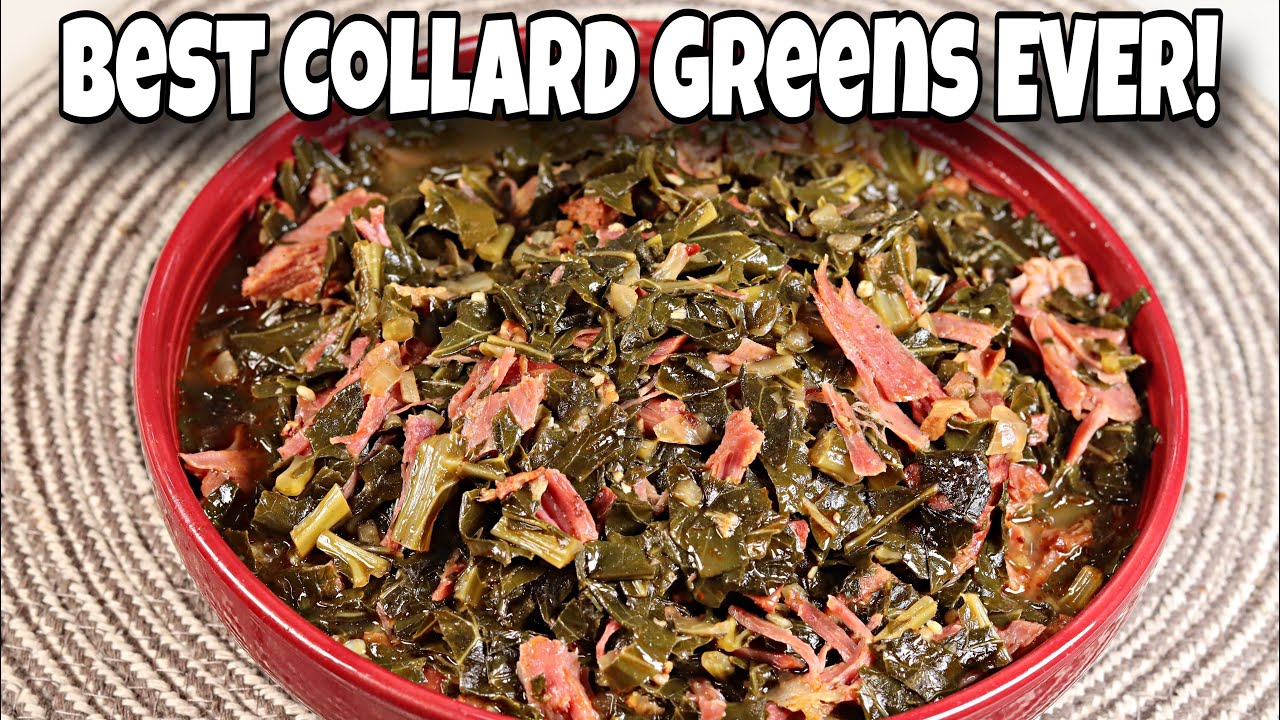 The BEST Collard Greens EVER! | Southern Style Collard Greens with Smoked Turkey Leg