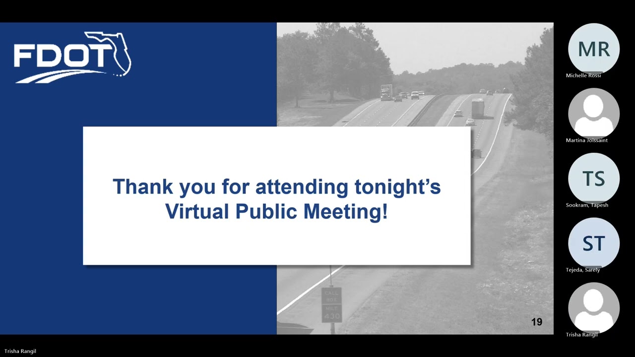 Virtual Public Meeting State Road S R  A1A Resurfacing, Restoration and Rehabilitation RRR Project 2