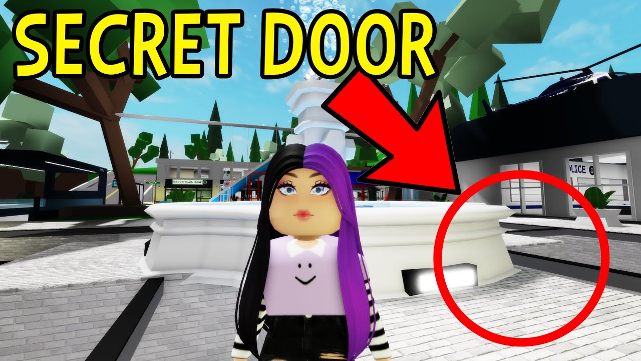 NEW SECRET DOOR UNDER THE FOUNTAIN IN BROOKHAVEN ROBLOX