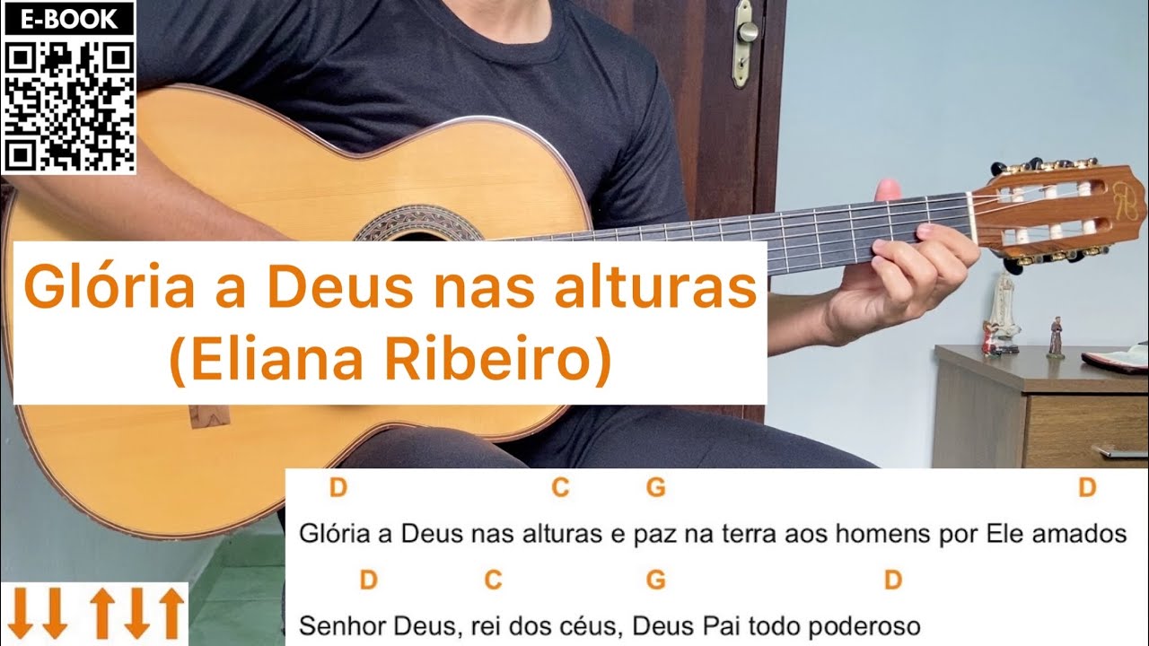 GLÓRIA A DEUS NAS ALTURAS - ELIANA RIBEIRO (hino de louvor) | como tocar no violão [letra e cifra]