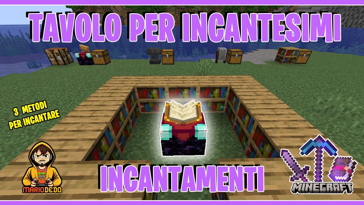 Tavolo per incantesimi e incantamento Minecraft - Tutorial Incantamenti