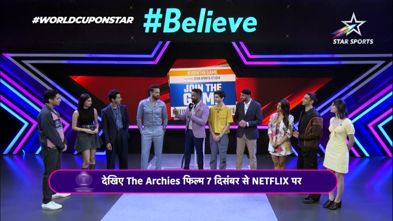 Suhana Khan & the Cast of Archies Play Gully Cricket With Irfan & Bhajji at Star Sports HQ