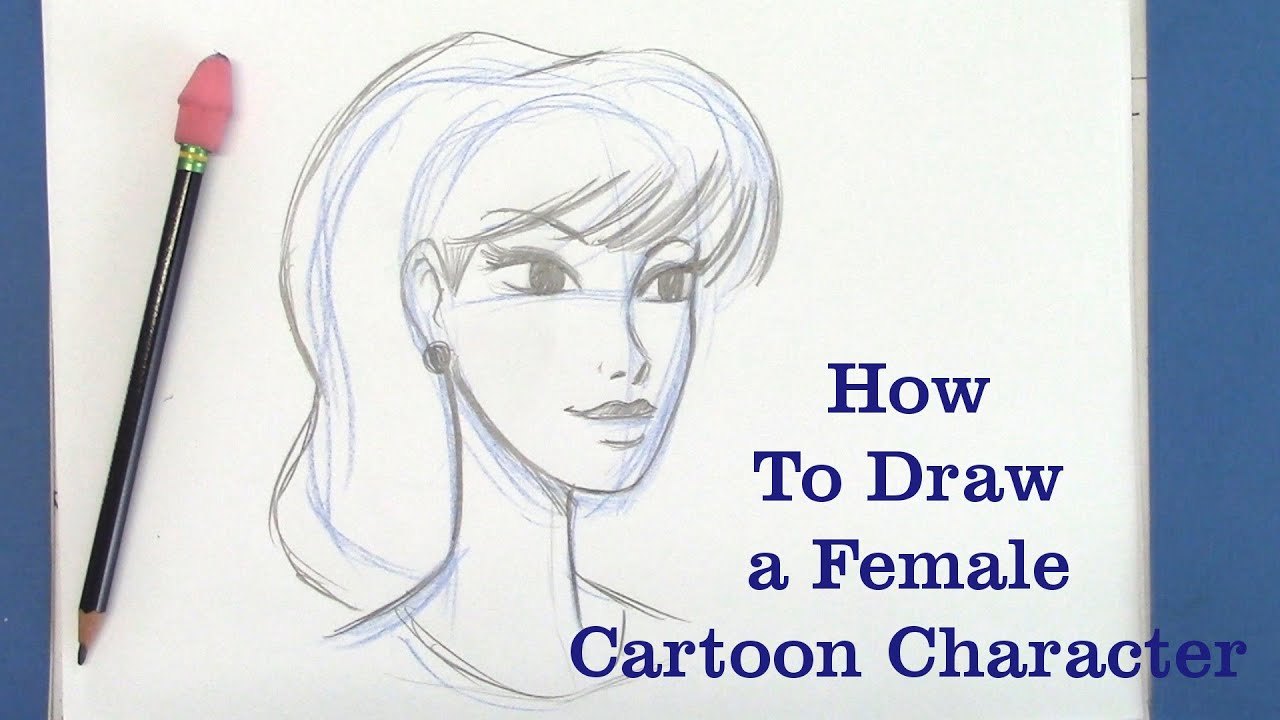 How to Draw an Attractive Female Character - Cartoon Drawing