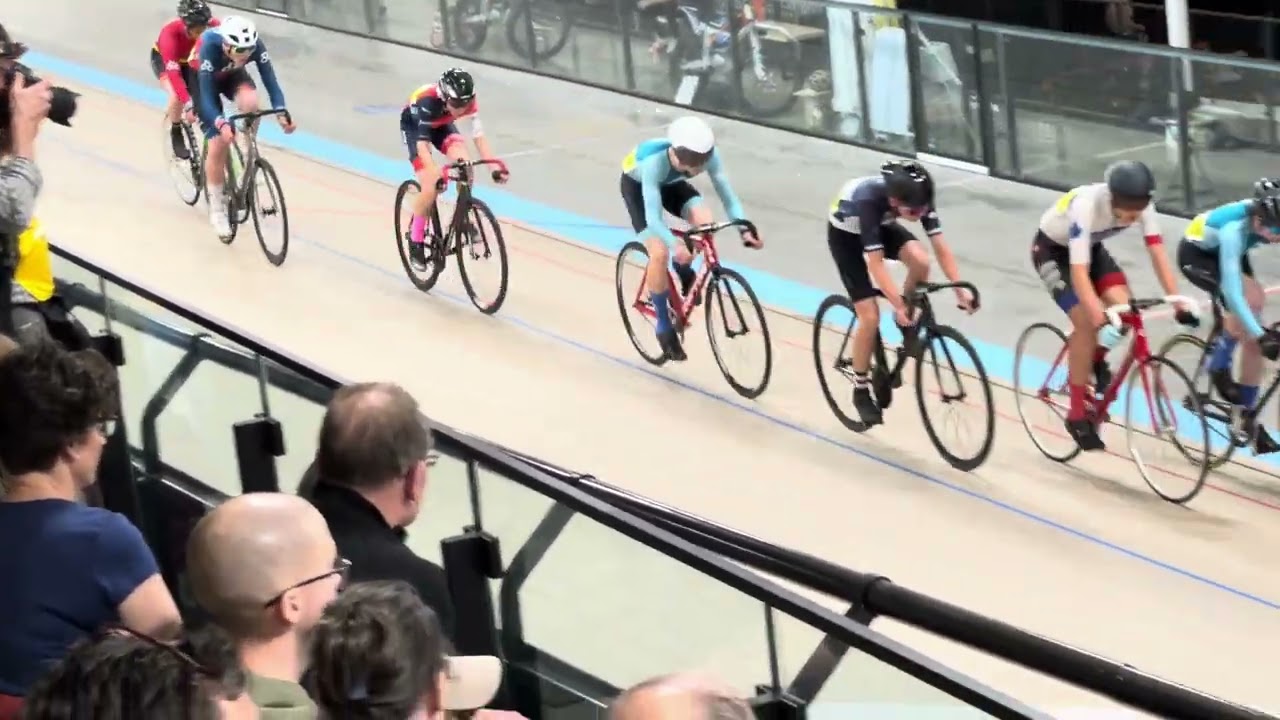 2024 Canadian Track Cycling Championships - U17 Men Elimination Final Bromont, Quebec, Canada