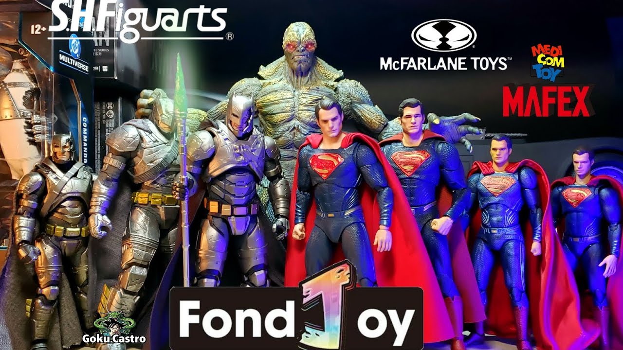 Batman vs Superman by Fondjoy  #Review #unboxing   vs #Mcfarlane #Mafex #figuarts  #doomsday 
