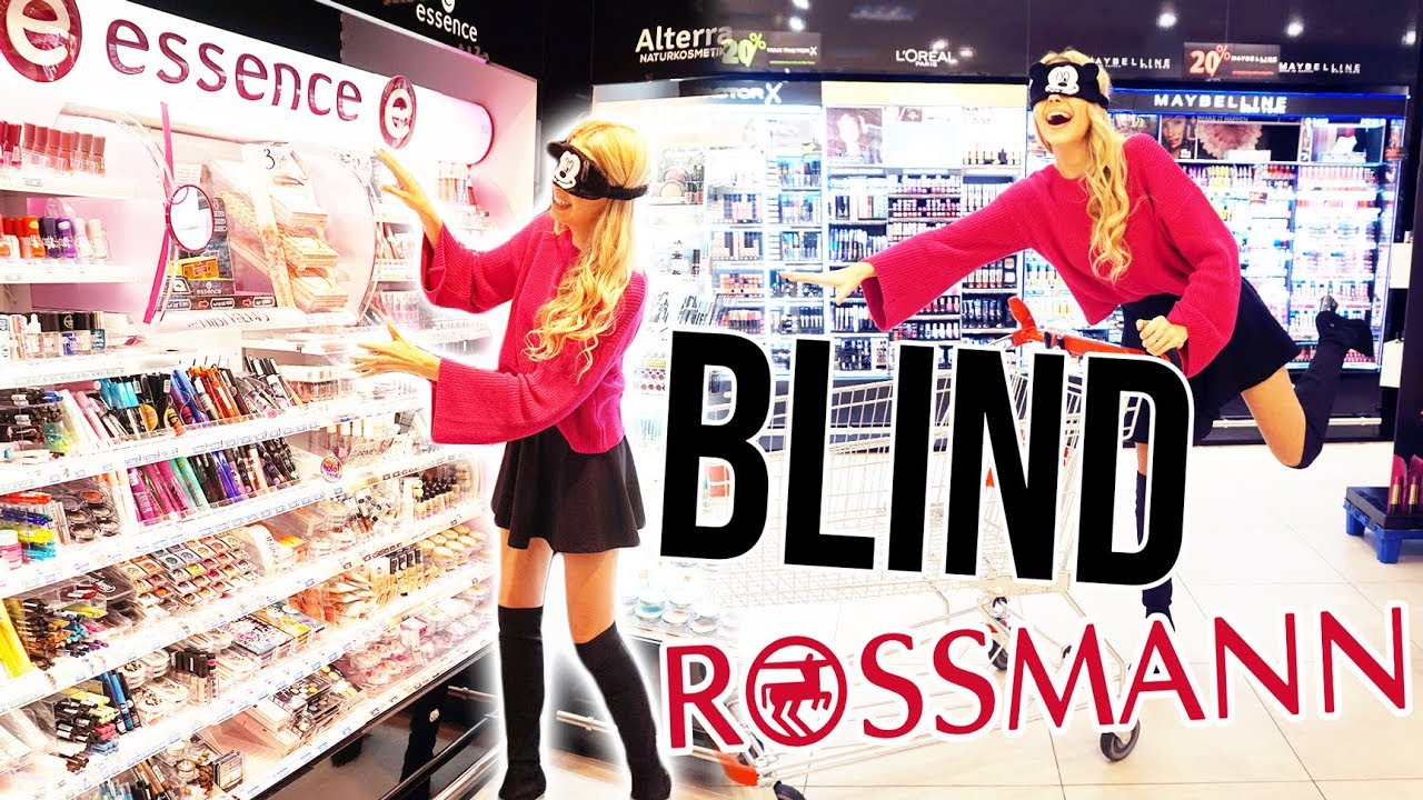 BLIND für 1 STUNDE BEI ROSSMANN EINKAUFEN 😱 | LIVE HAUL | XLAETA