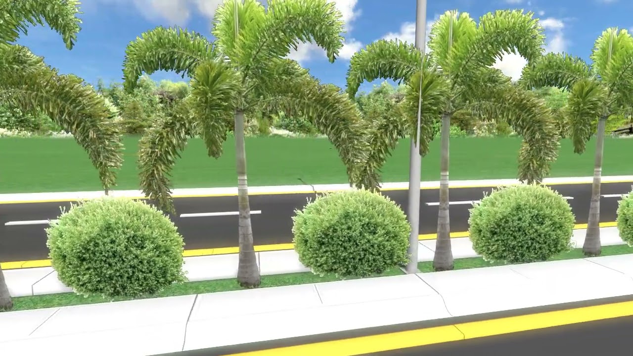 upgraded design for Central Median Roads