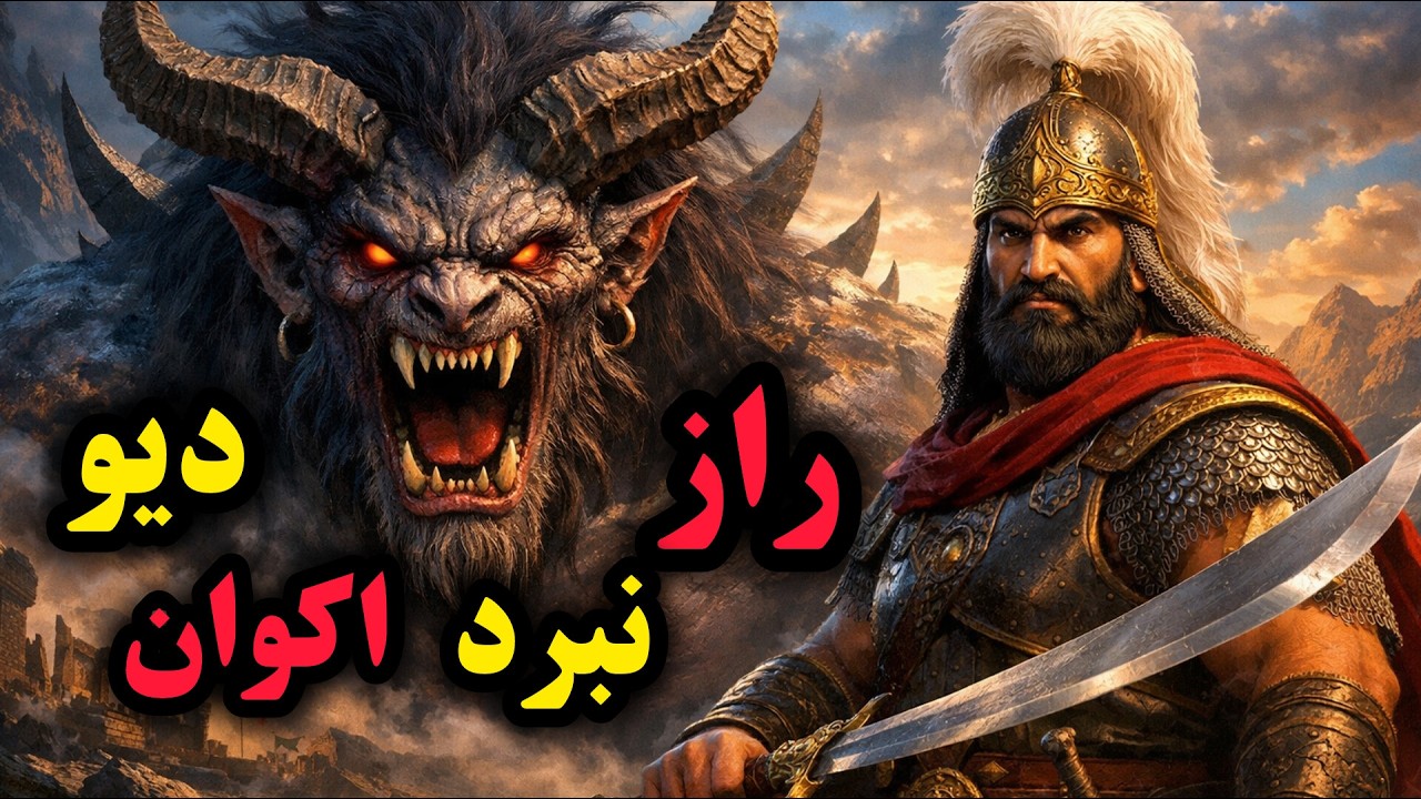 نبردی که تاریخ ایران را تغییر داد | رستم در برابر دیوی که هیچ‌کس نمی‌توانست او را شکست دهد