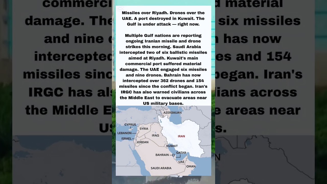 Missiles Hit the Gulf, Which Countries Are Under Attack Right Now? 🚨