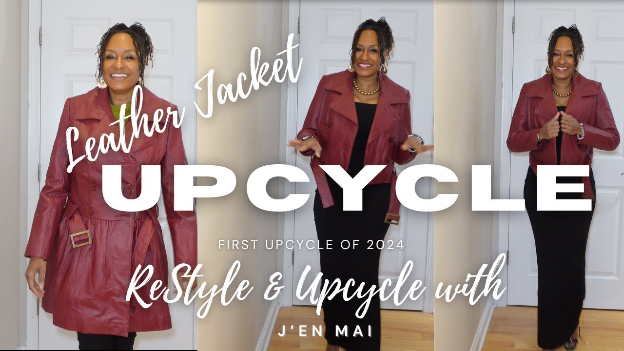 I washed a leather jacket!! | Easy Upcycle | DIY | Thrift Flip - Leather Moto Jacket | YSL Inspired