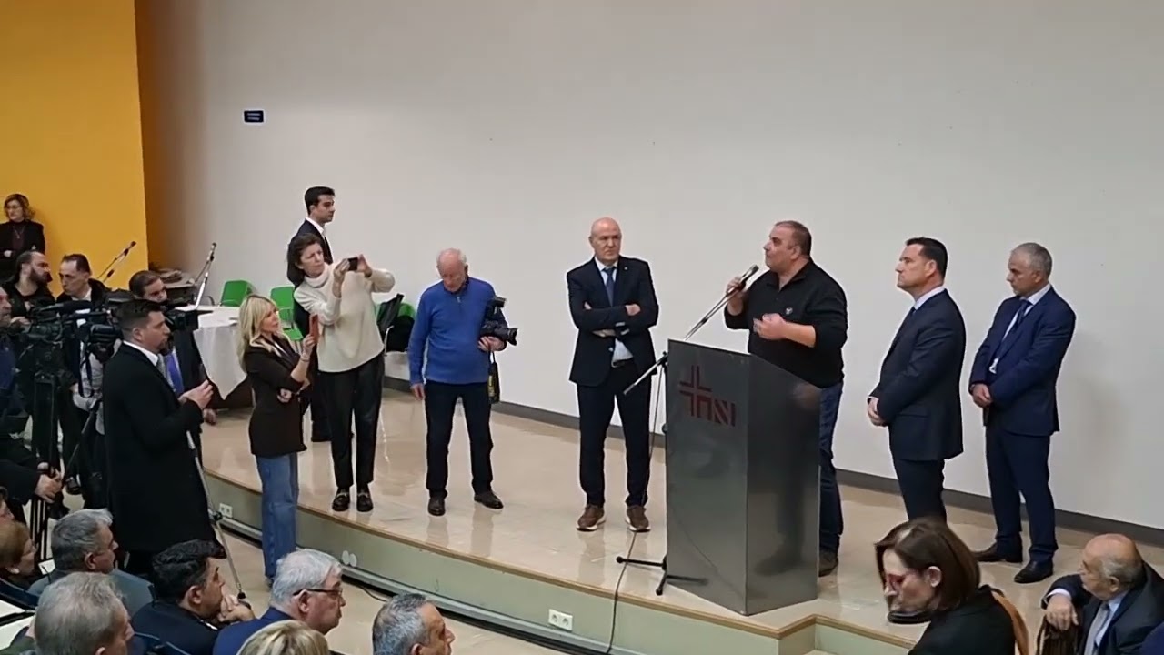 Ο Γιώργος Πρέντζας στην Αγωνιστική υποδοχή του Υπουργού Υγείας