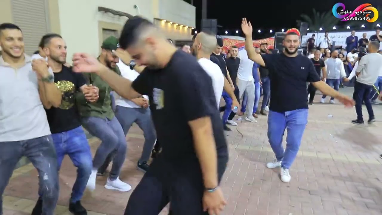 دبكه من مهرجان فايز ماهر العاصي الفنان حافظ موسى عازف اليرغول عماد العامر في قاعات النخيل برقين