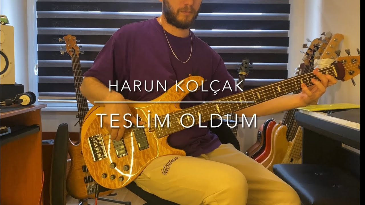 Harun Kolçak - Teslim Oldum ( Bass cover )