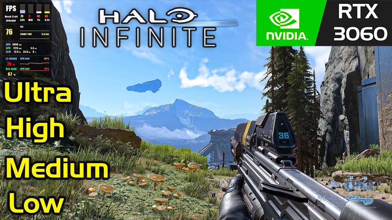 Halo Infinite Campaign | RTX 3060 | intel i7 11800H | All settings tested at 1080p