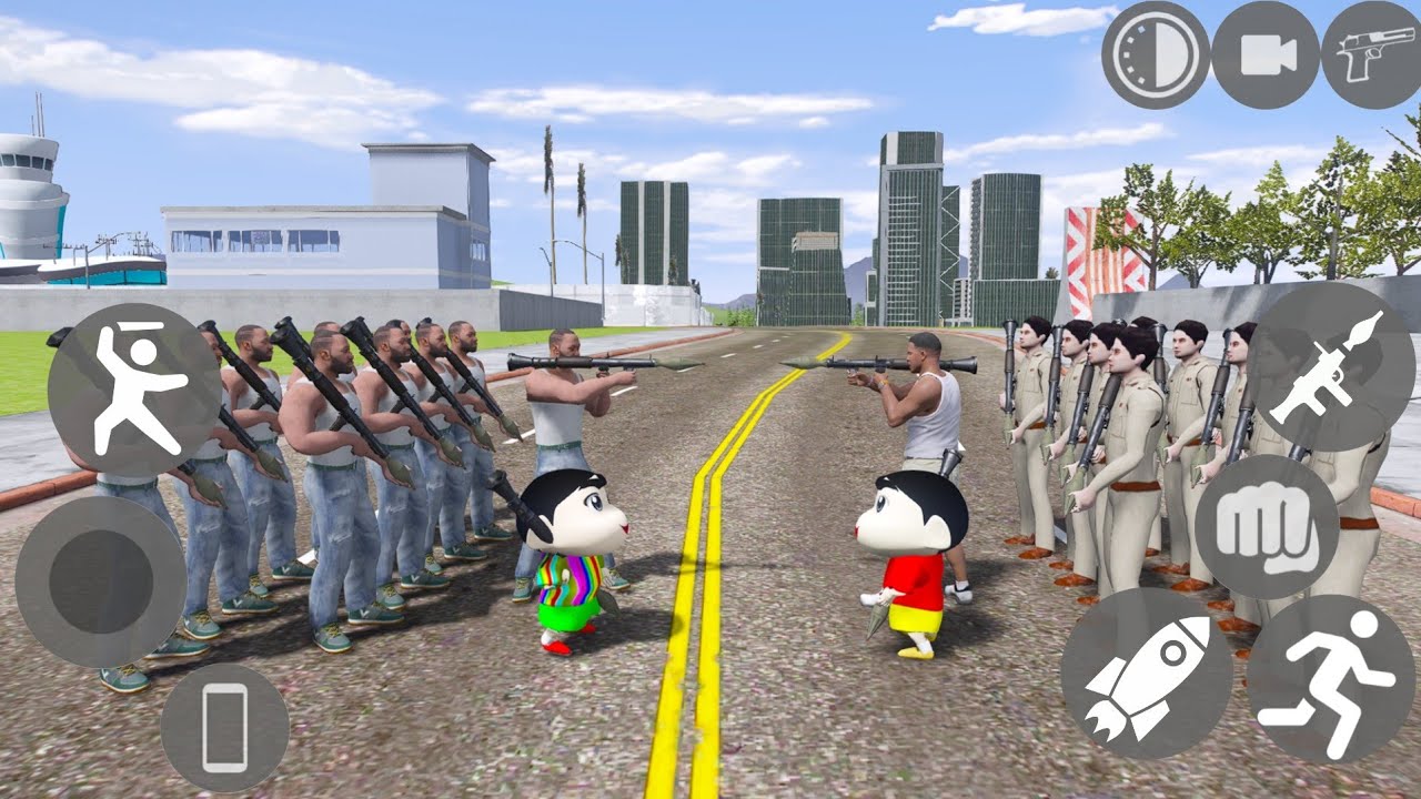Franklin Gang Vs Gta 5 Franklin Gang Fight in Indian Bike Driving 3D 