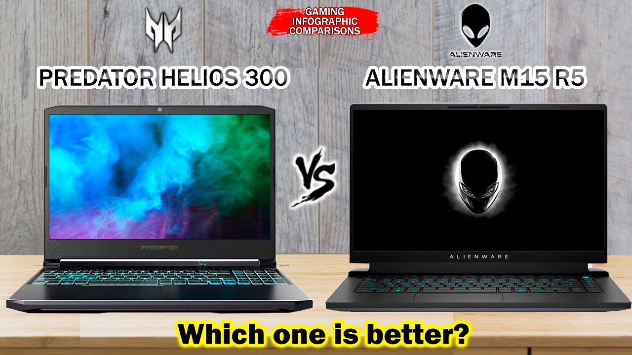 Predator Helios 300 vs Alienware M15 R5 | NVIDIA&reg; GeForce RTX&trade;30 | 11th Gen Intel&reg; | AMD Ryzen 5000