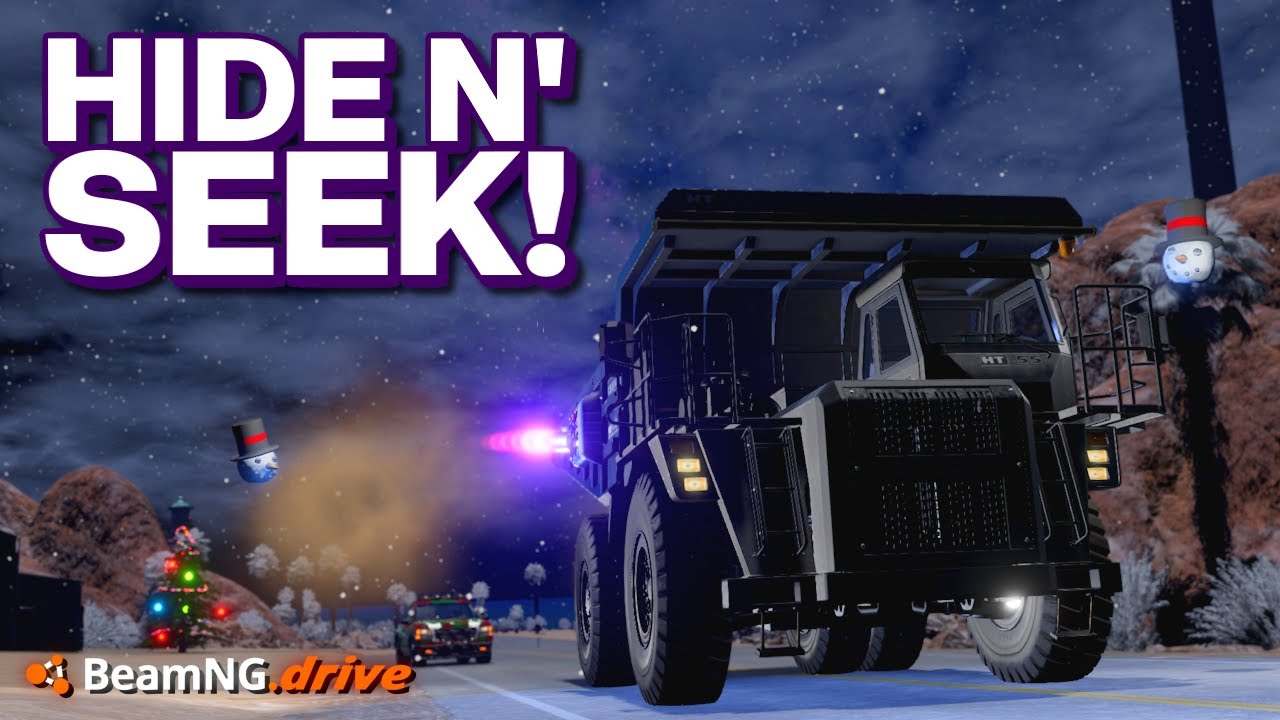 Пытаться спрятать самосвал — плохая идея... : BeamNG : BeamMP