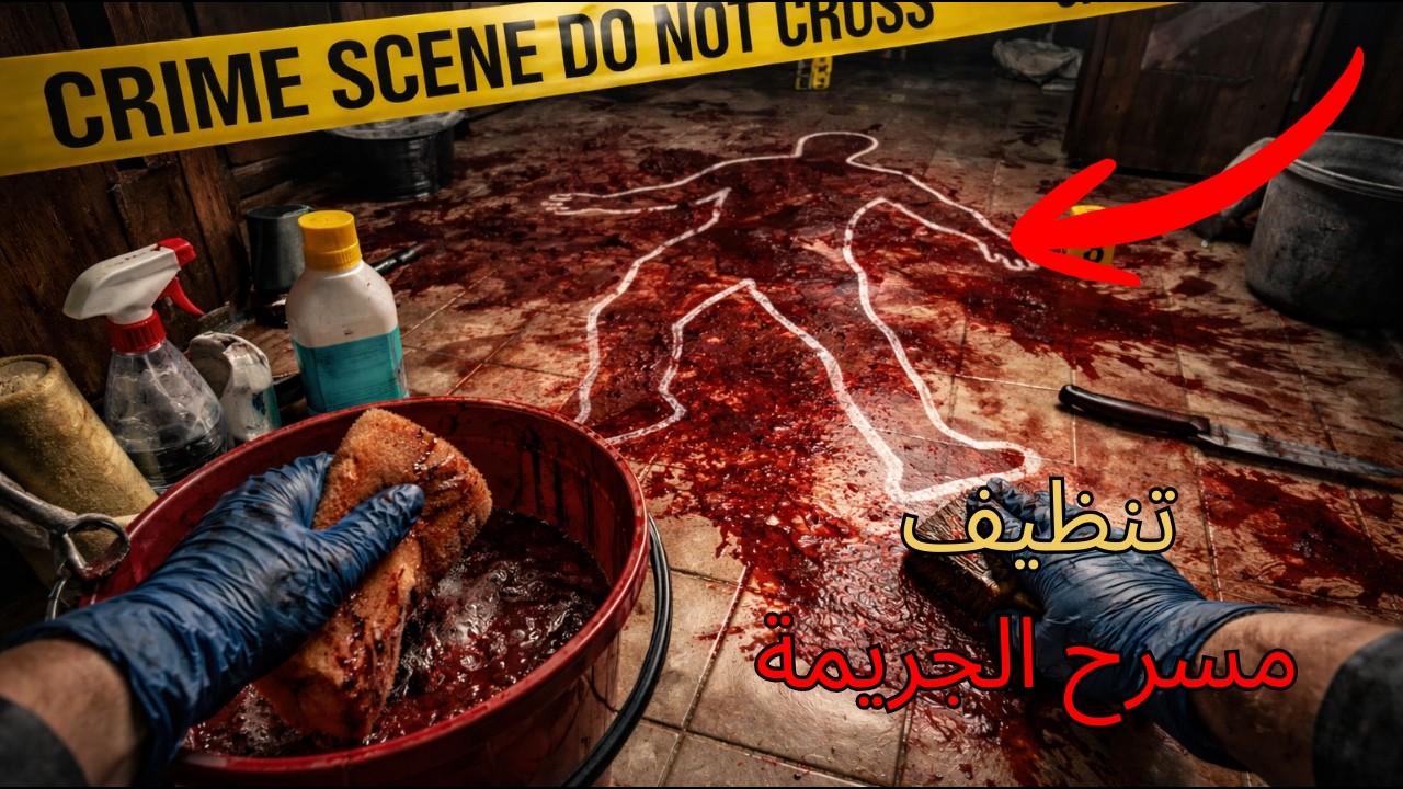 لقيت وظيفة جديدة!! انظف مسرح الجريمة!