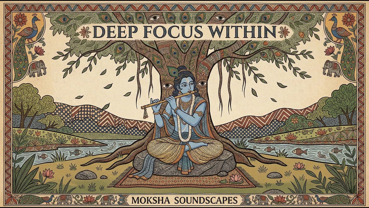 Healing Frequency Flute Music (55 BPM) 🎧 Raga Bhimpalasi for Focus & Inner Balance