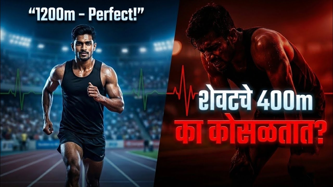 1600m मध्ये शेवटचे 400m का खराब होतात? | Police Bharti Running Truth | Run Marathi