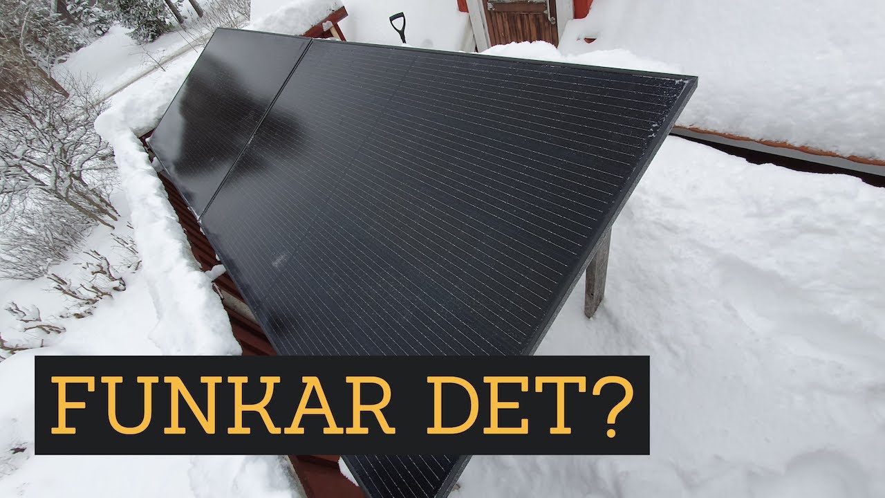 OFF GRID SOLCELLER PÅ VINTERN | FUNGERAR DET? | Avsnitt 3