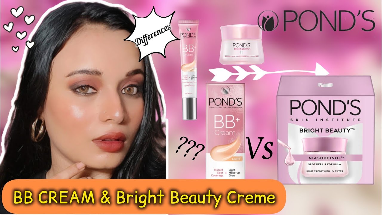Pond's BB CREAM VS BRIGHT BEAUTY CREME Review||How to Uses ||simply with arshia 
