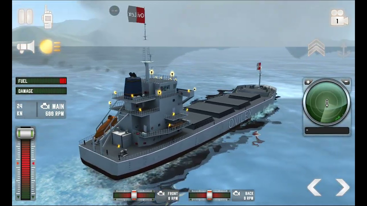 🌊 Dangerous Sea Mission | Ship Simulator 🚨🚢 Big Cargo Ship Simulator | Real Ocean Waves 🌊