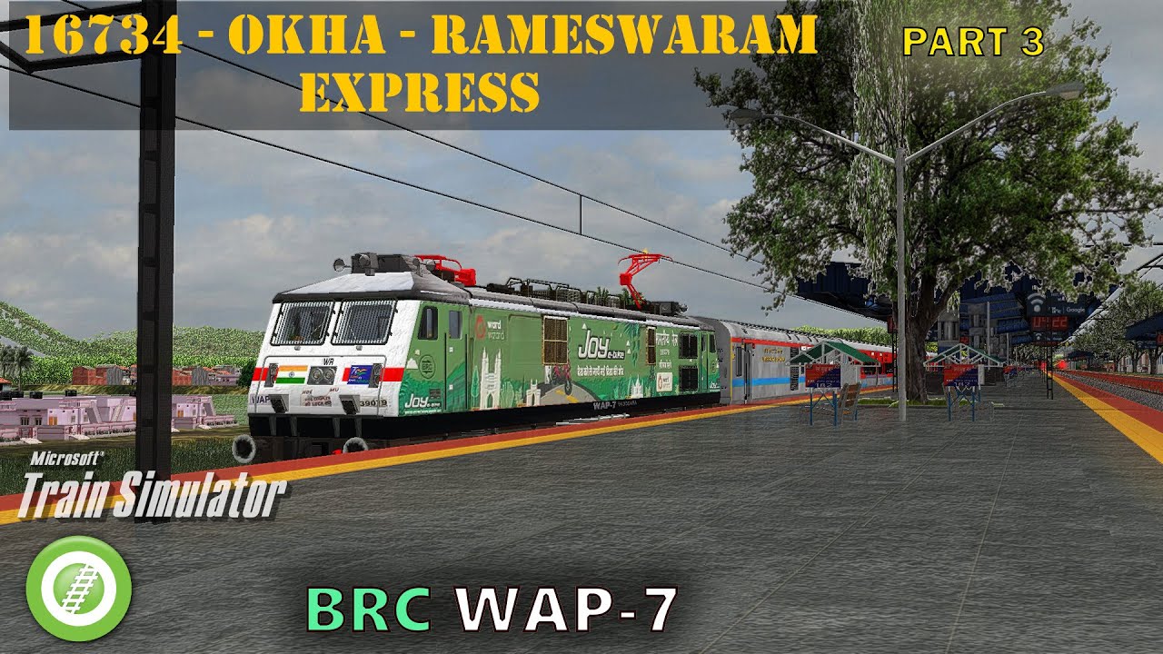 OR/MSTS | 16734 - Okha-Rameswaram Express - part 3