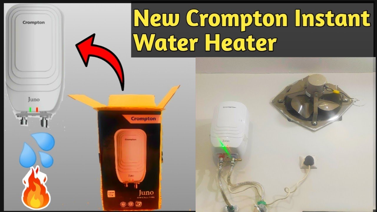 Latest Crompton 3 litre Instant Water Heater Unboxing and Complete Installation(Hindi)